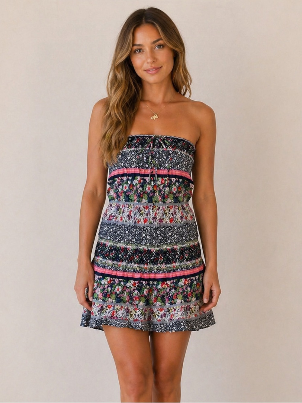 Miss Me- MM Couture Mini Halter Dress
